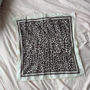 Sezane Brown Leopard Print Scarf